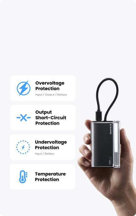 SHARGE Mini Portable Charger 45W 10000mAh Power Bank, Fast Charging Battery Pack with Built-in USB-C Cable, Compact Portable Phone Charger Travel Essentials Powerbank for iPhone 17/16 SHARGE Mini Portable Charger 45W 10000mAh Power Bank, Fast Charging Battery Pack with Built-in USB-C Cable, Compact Portable Phone Charger Travel Essentials Powerbank for iPhone 17/16