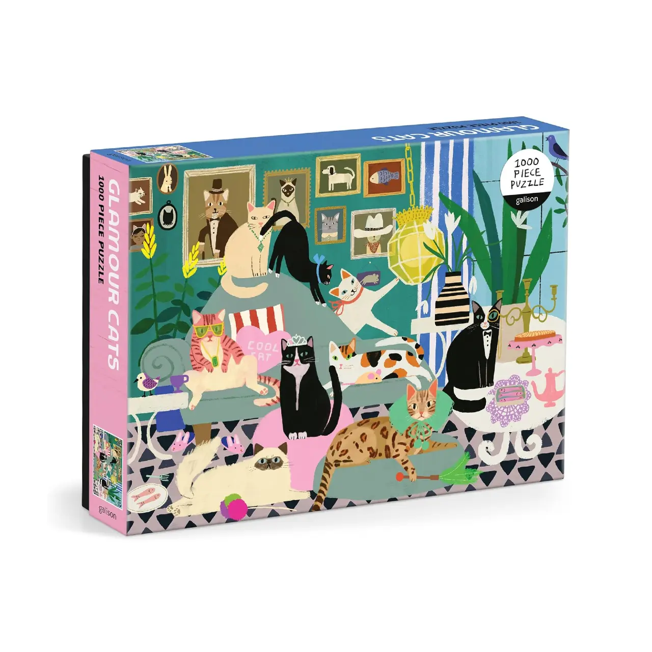Glamour Cats 1000 Piece Jigsaw Puzzle Glamour Cats 1000 Piece Jigsaw Puzzle