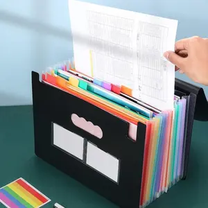 Durable Expandable 13-Pocket Accordion File Folder, Heavy-Duty Pocket for A4/letter Size Documents, Ideal for Office, Legal, Records & Archiving, Office Supplies