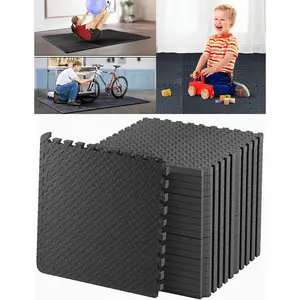 20 pcs Gym Mats Set - EVA Foam Puzzle Mats, High-Density Interlocking Foam Tiles Home Workout Mats for Play-Room Pool Treadmill Flooring