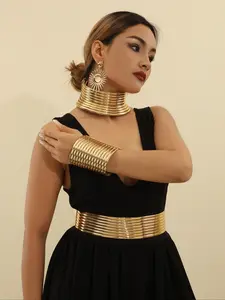 5-Piece Boho Jewelry Set, Choker Set, Luxury Gift for Fashionable Girls, Perfect for Parties & Special Occasions, All Seasons Wear