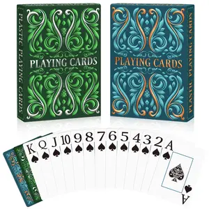 Jumbo Index Poker Waterproof Plastic Playing Cards for Adults Professional Tabletop Game for Holidays, Pool Parties, Beach Trips