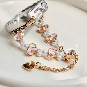 Casing Bee Sakura Blush Watch Band for Smart Watch, Bracelet Wristband Compatible with Smart Watch Series Wearable Luxury