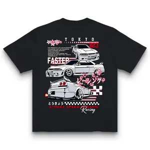 Tokyo Street Speed Dreams Racing Shirt, JDM Skyline Car Graphic Tee, Japanese Street Drift T-Shirt, Sakura Drift Aesthetic Unisex Top