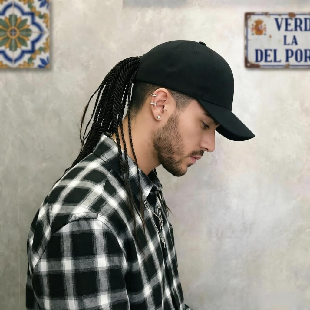 Hip-Hop Punk Baseball Cap with Braided Dreadlock Wig Adjustable Snapback High-Temperature Fiber Black Brown 35.05cm 44.96cm for Motorcycle Style Urban Fashion Hip-Hop Punk Baseball Cap with Braided Dreadlock Wig Adjustable Snapback High-Temperature Fiber Black Brown 35.05cm 44.96cm for Motorcycle Style Urban Fashion