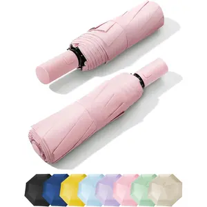 Automatic Travel Umbrellas for Rain - Portable & Compact Umbrella for Backpack, , UV Umbrellas for Sun Protection, Windproof Folding Small Umbrella in Macaron for , Women, Colorful