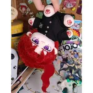 20 cm JoJo's Bizarre Adventure Kakyoin Noriaki Plushies Figure Soft Plush Dress Up Doll Body Ears Cosplay Props Fans Xmas Gift