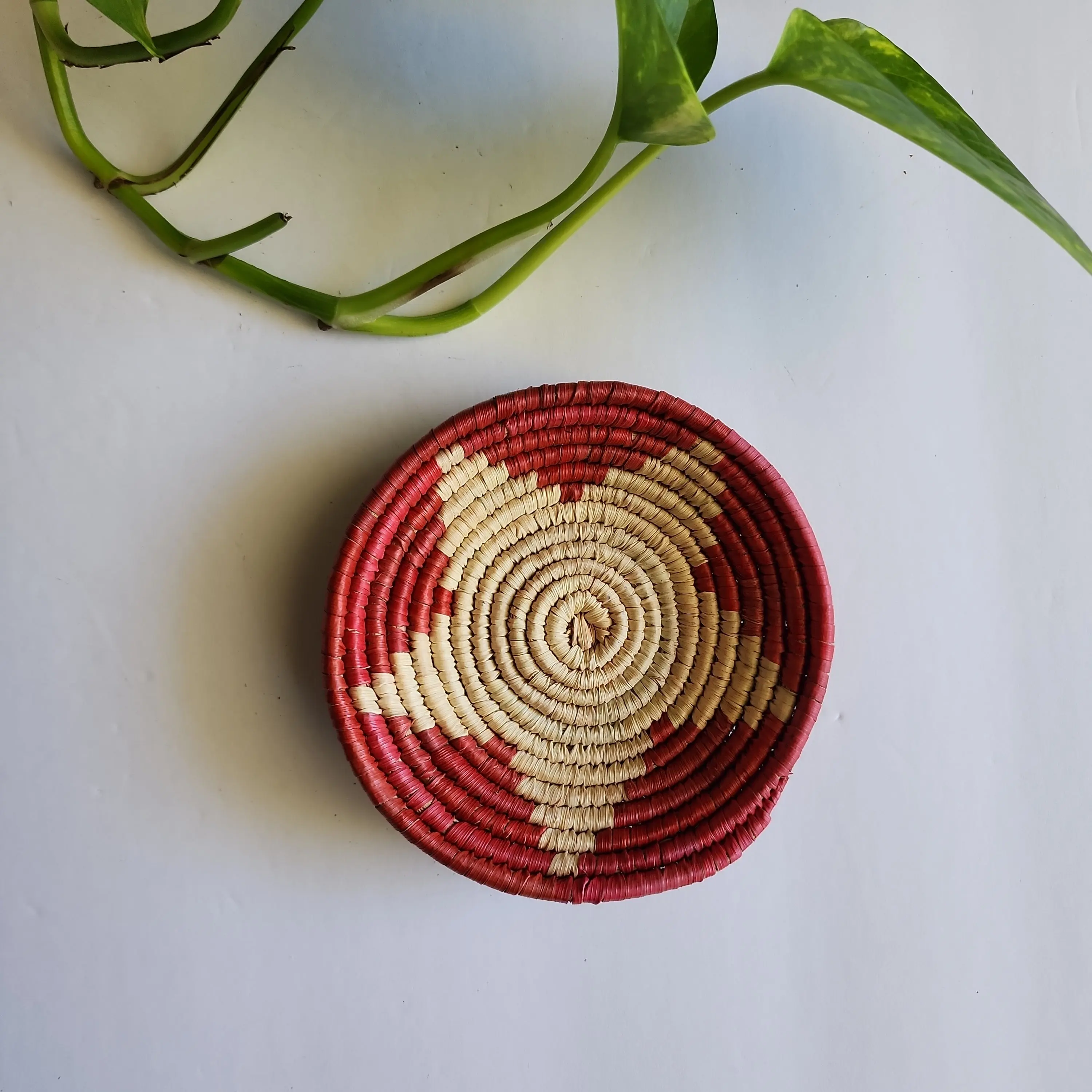 Southwest Handwoven Trinket Basket | 3-4 Inches | Authentic Native American Craftsmanship
