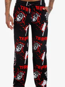Terrified Pajama SweatPants, Cute Halloween Couple Loungewear, Pajamas Bottoms Pants, Perfect For Fall and Winter, Gift For Women, Couple Gift