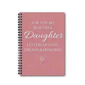 Pure Color English Cover Simple A5 Lined Spiral Bound Notebook, Student Journal, Plain Design, Ideal for School and Office Use