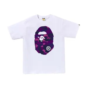 BAPE Color Camo Big Ape Head Tee White/Purple (men) by StockX