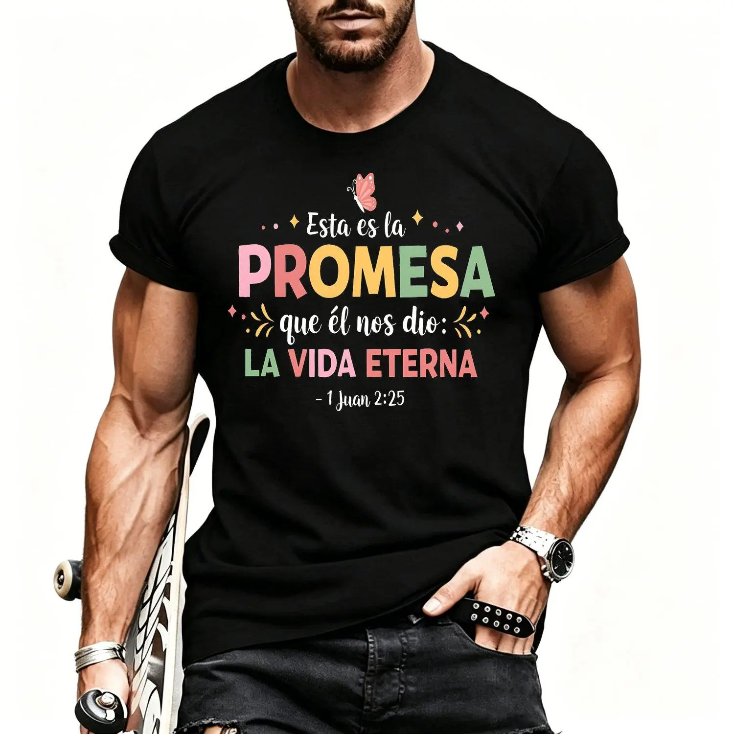 Spanish Alphabet Print T Shirt Spanish Language Learning Casual Short Sleeve Tee for Spanish Class and Wear Unisex Educational Graphic Top
