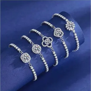 【Must be】S925 Silver Premium 2ct Moissanite Bracelet - New Release | Elegant & Timeless Gift for Women (Birthday/Valentine’s Day/Anniversary) | Genuine Certificate of Authenticity | dealsforyoudays gift