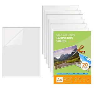 10/20 sheets Transparent Sticker Paper, Clear A4 Non Waterproof Label Sheet, Printable Vinyl Sticker Paper For Inkjet Printer