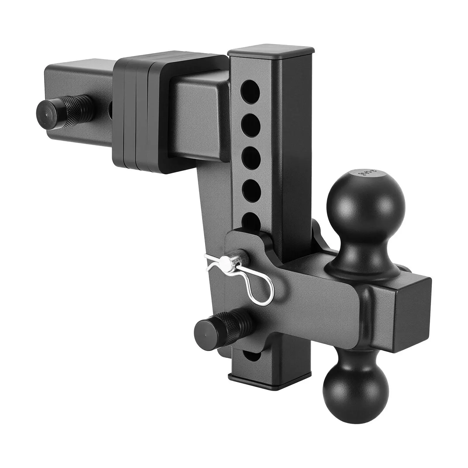 【DealsForYouDays】VEVOR Adjustable Trailer Hitch,Fit 2.5 Inch ReceiverTrailer Hitch Mount with 2 Inch & 2-5/16 Inch Balls28000 lbs GTW6 Inch DropTowing Ball Mounts for RVsOff-Road Vehicles and TrucksBlack
