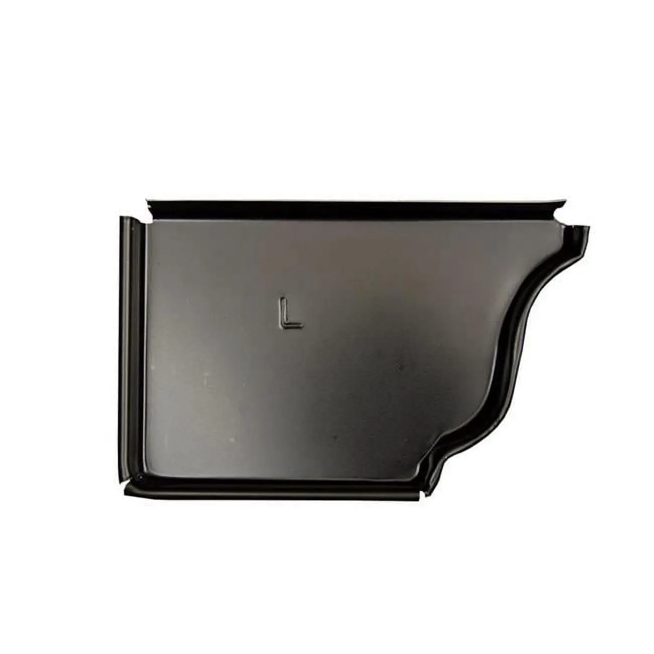 Amerimax  5 x 0.25 x 3.5 in. Aluminum K Gutter End Cap, Black - Pack of 15