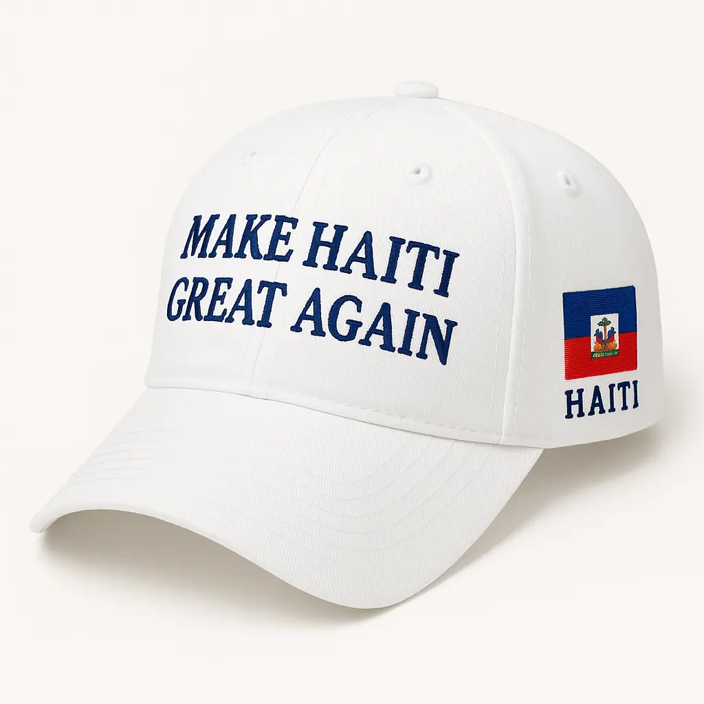 Make Haiti Great Again Baseball Cap - Cotton Material - Unique Statement Piece with Clear Message