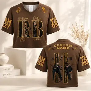 Custom Name R&B Tour Crop Top Football Jersey | Music Fan Streetwear Gift
