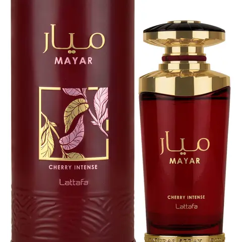 Lattafa Mayar Cherry Intense Eau de Parfum for Unisex 3.4 oz - Fruity, Gourmand, and Warm Fragrance Edp Liquid Colognes