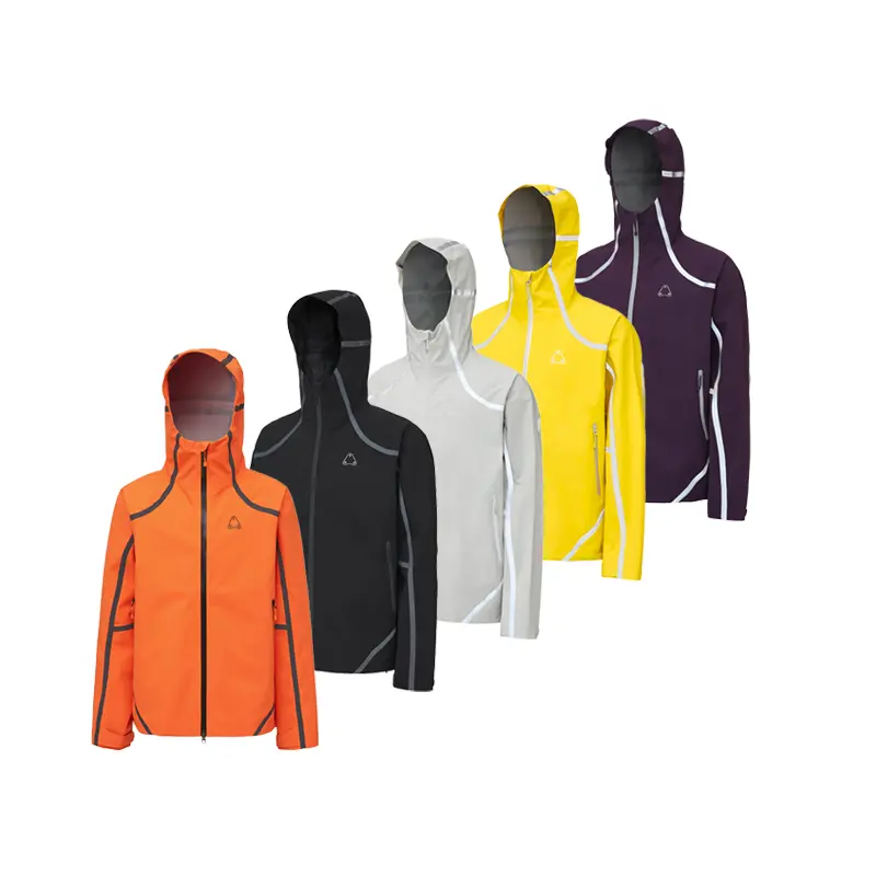 FPA 3L Three Proof Outdoor Shell Jacket With Dynamic Arc Inner & Outer Double Seam Taping, Waterproof Windproof Breathable Hiking Coat Unisex Loose Fit Gorpcore Techwear With Large Back Brand Print