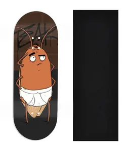 Heat Transfer Graphic Wooden Fingerboard Deck, Design Contest 2024 Winner, fivefiveandugly - "Tighty"