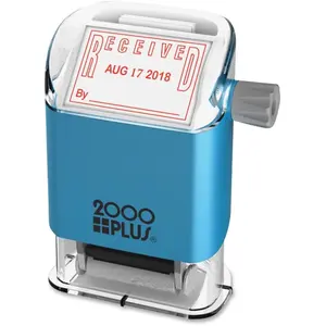 Consolidated Stamp Manufacturing  Easy Select Received Dater, 2000Plus - Red & Blue