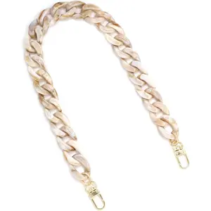 18 inch Oval Acrylic Chain and Clear Hand Bag Chain Set with Buckles