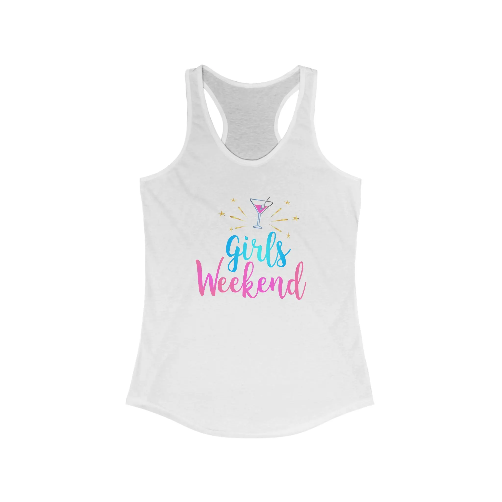 Girls Weekend Racerback Tank – Perfect for Bachelorette Parties, Summer Events, Vacation Wear, Gifts for Friends, Bridesmaid Tops