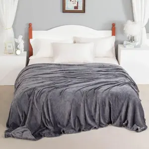 Soft Flannel Blanket, Simple, Warm Sofa Throw, Office Bed Camping, All-Season Multi-Purpose Gift, Christmas Present, Cozy Throw Blanket, Soft Fluffy Blanket, Soft Comfy Blanket