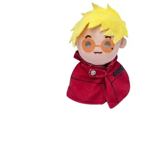 TRIGUN STAMPEDE Plush Keychain Anime peripheral Soft Stuffed Doll Pendant Cartoon Plush Toy Backpack Bag Charm Gift
