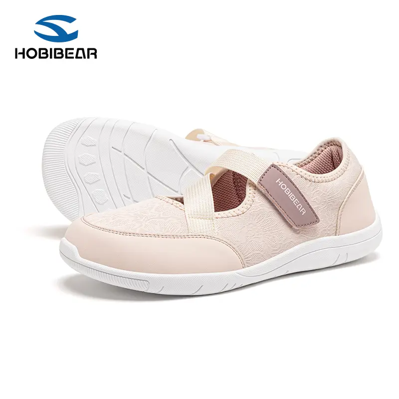 HOBIBEAR Women's Wide-Mouth Slip-On Closed Casual Trainers - Wide-Fit, No-Lace Minimalist Athletic Shoes, Breathable Comfortable Running Training Footwear, Non-Slip Sole for Barefoot Wear, Summer Vibes,back to school,back to school haul