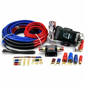 Audiopipe 4 Gauge Amplifier Wiring Kit w/ Line Output Converter Amp Install