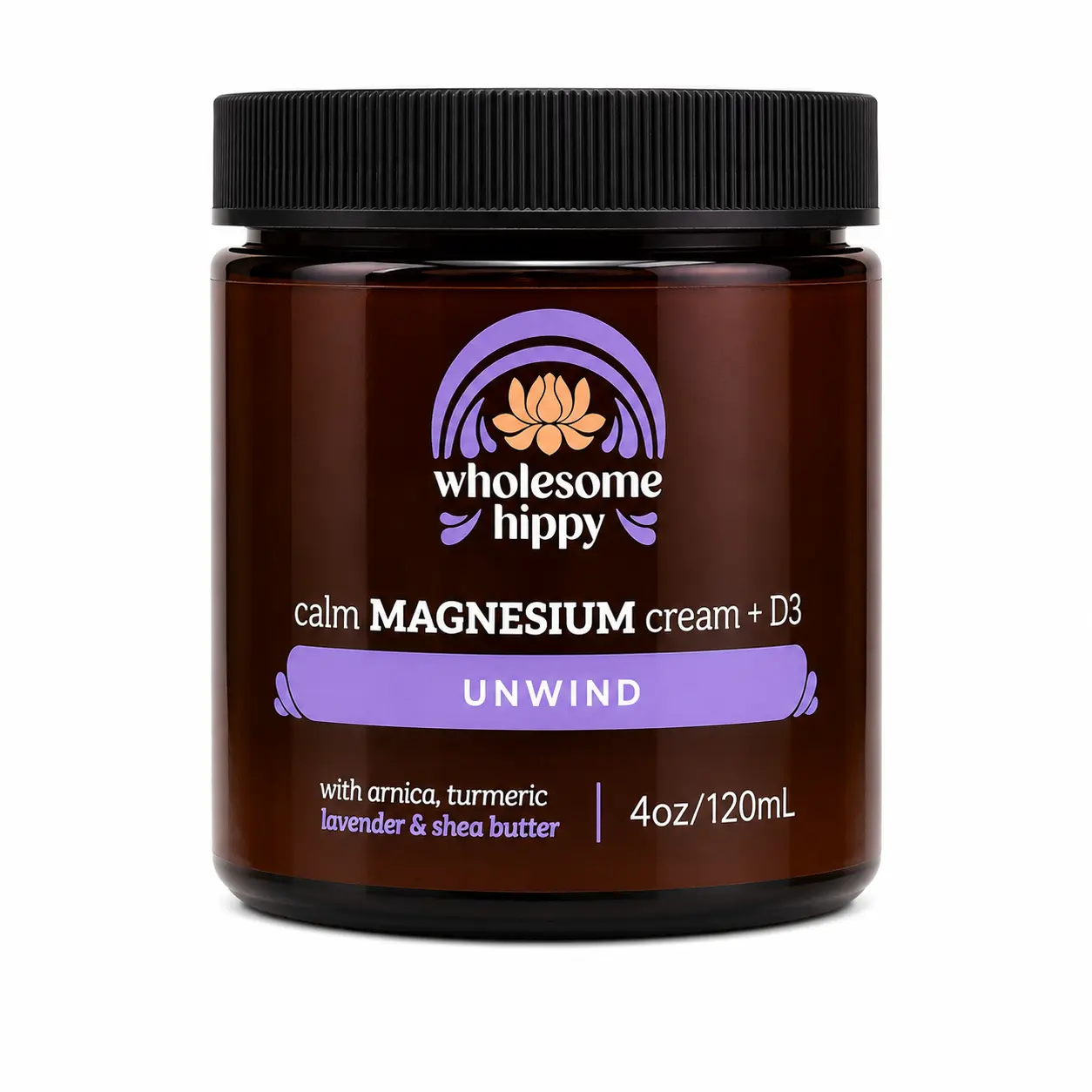 Unwind Calm Cream | Lavender Magnesium Cream & Body Butter | 4oz