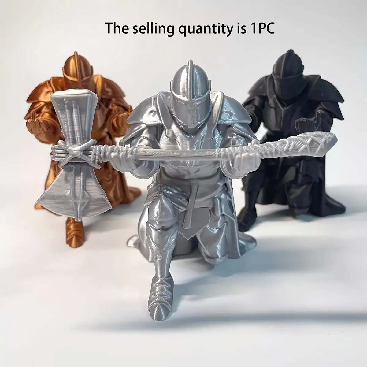 3D Printed Knight Pen Holder, Medieval Armor Pencil Stand, Handcrafted Resin Pen Rest, Cool Collectible Gift, Unique Desktop Decor