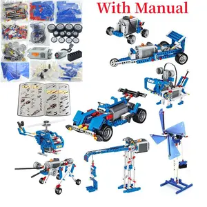 STEM Technology Programming Robot Building Blocks Toy, 1 Box DIY Educational Mechanical Power Combination Kit, Birthday Gift for Boys & Girls, Building Sets