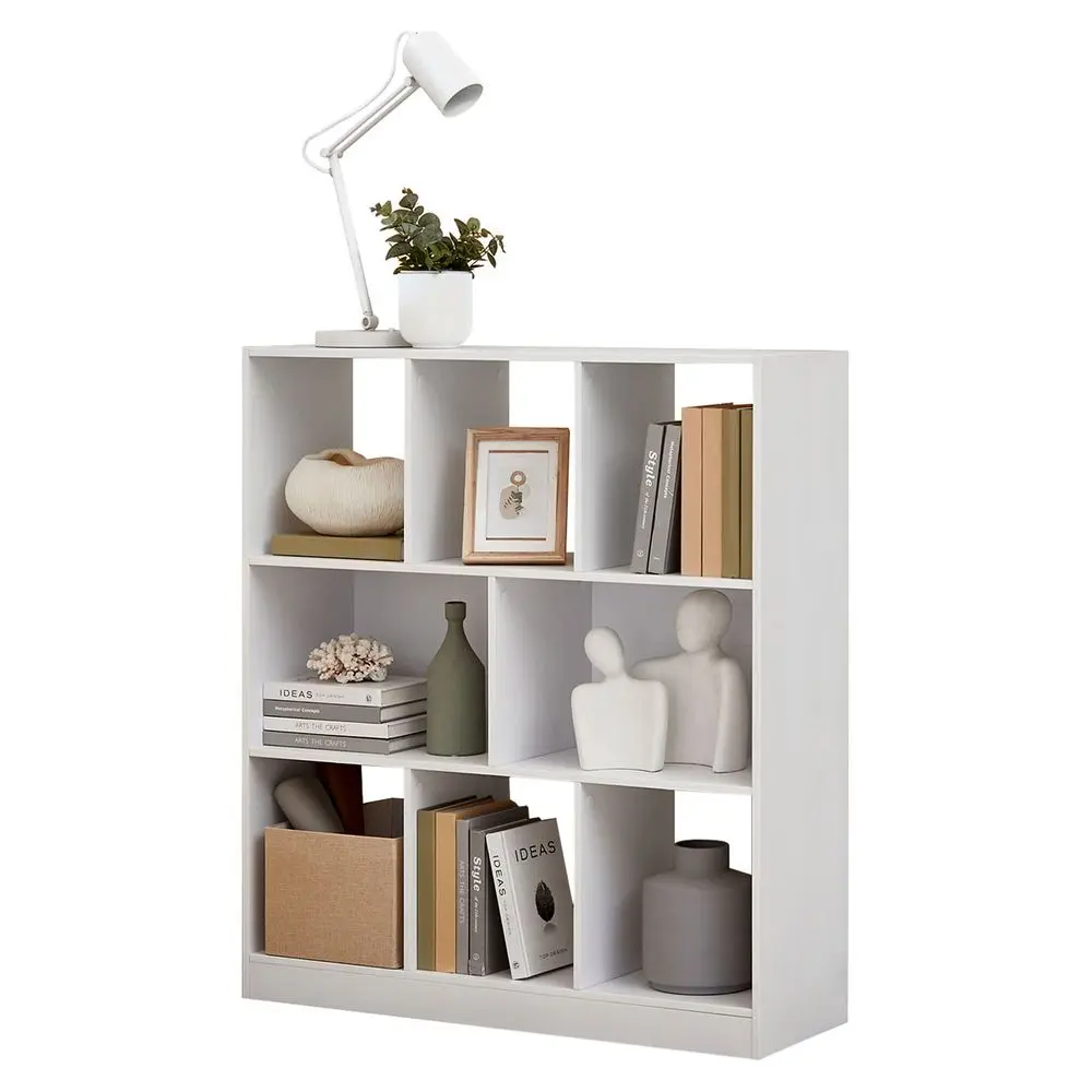 VASAGLE Modern Bookshelf - Stable Book Storage Organizer, Freestanding 8-Compartment Unit, 11x35.4x39.4in, Versatile (Horizontal, Vertical, Upside Down) for Living Room, Closet Collectibles, Closet Storage