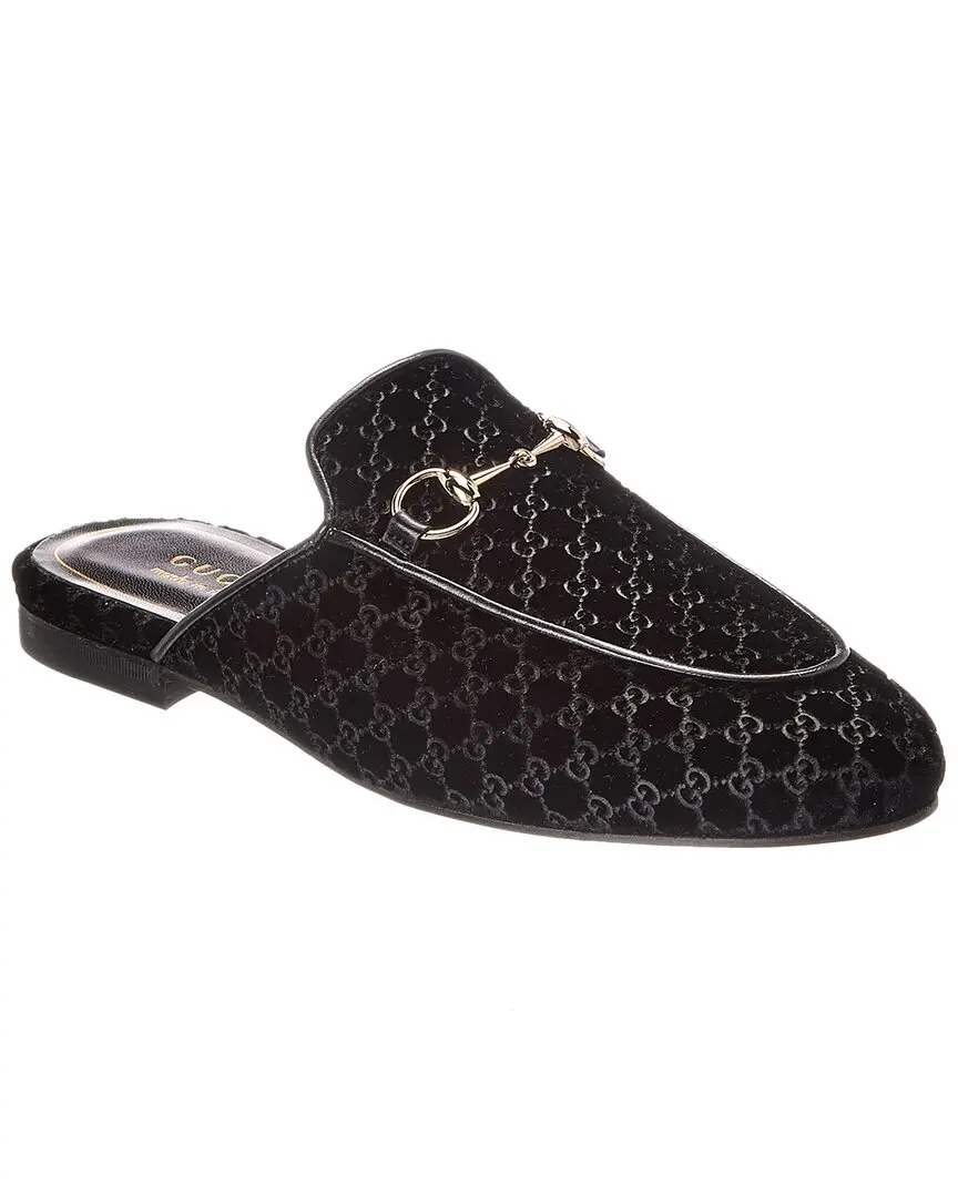 Gucci Princetown GG Velvet Mule