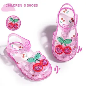 SHUJUAN Girls Jelly Sandals Summer Costume Princess Dress Flat Breathable Waterproof Fisherman Gladiator Soft Shoes For Girl Closed Toe Beach Flat-Sandals For Toddler Little Kid Big Kids