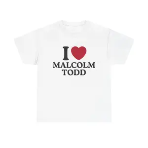 I Love Malcolm Todd T-Shirt Meme Inspired Streetwear Cool Unisex Tee Trendy Graphic Design Fan Essential