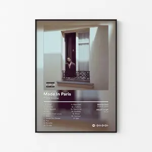 [ UNFRAMED RAP POSTER ] Pi'erre Bourne Album Poster, The Life Of Pi'erre 5 TLOP4 Tracklist, Trap Producer Rapper Print, SossHouse Decor, Unframed Print Only