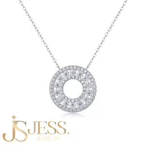 [#019]The Infinity Disc, 14-Piece Round Brilliant Birthstone Pendant Necklace , Keepsake Jewelry, Elegant, Lovely, Anniversary Gift for Women