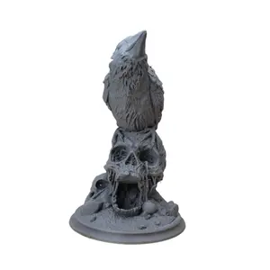 Ravens Sitting on a Skull Dice Tower