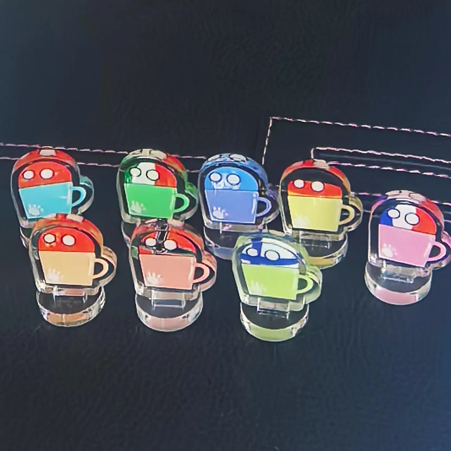 8pcs/lot Countryballs Acrylic Stand Doll UK Italy Germany USA France Canada America Ball Figure Cosplay Polandball Toy Gift