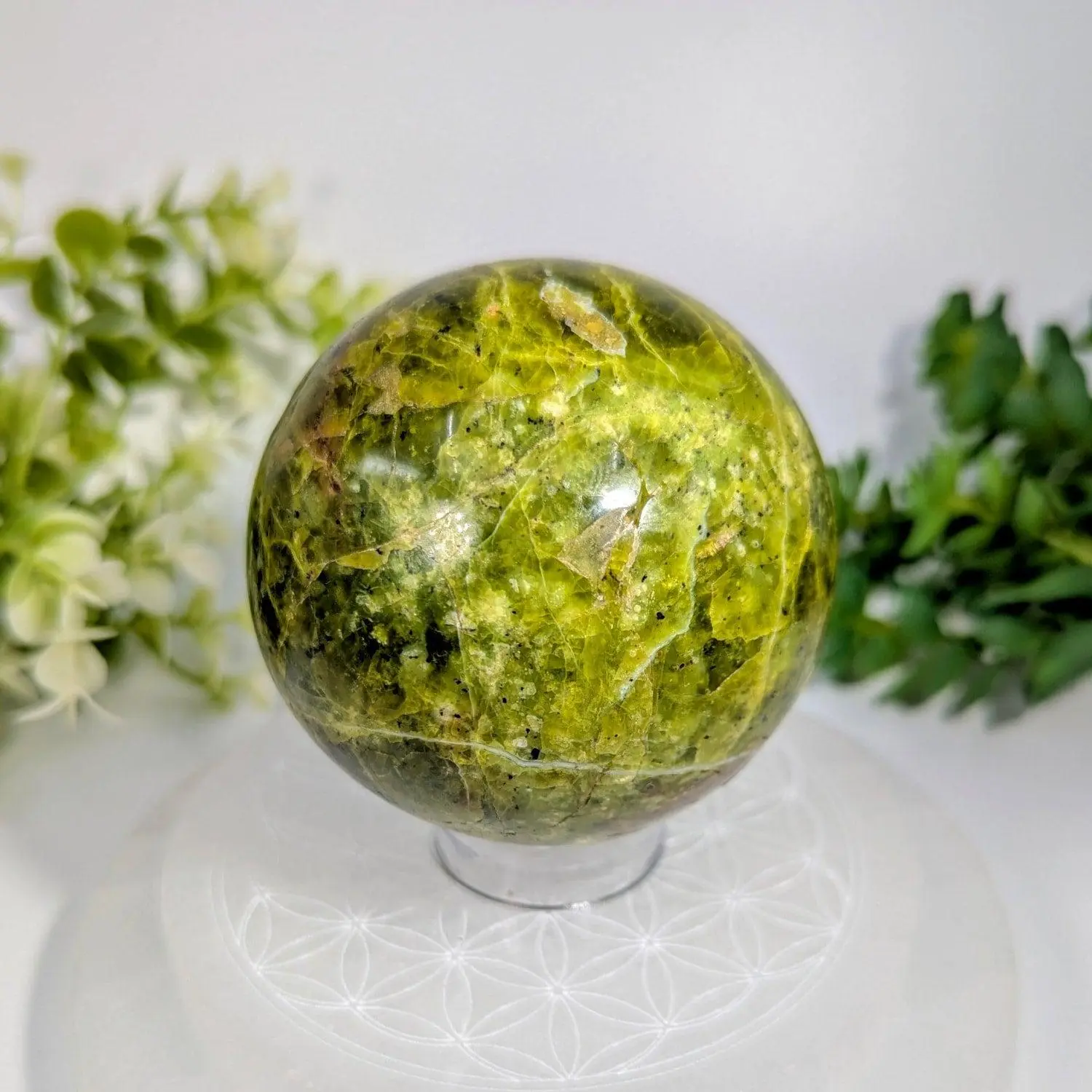 Green Opal Sphere - 2.7 inch