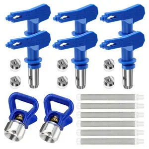 ZHUITU Airless Paint Nozzle Set Reversible Spraying Machine Tips Paint Sprayer Nozzle Airless Sprayer Spraying Machine Parts tool kraft so raygun kit for diy hv lps portable