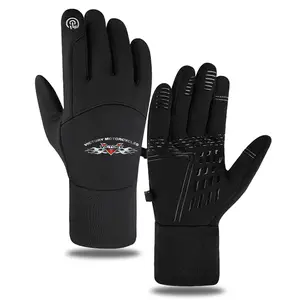 Victory Motorcycles Flame Logo Touchscreen Gloves for Winter Outdoor Riding and Driving  Windproof Warm Thermal Gloves Suitable for Motorcycle Enthusiasts and Riders  Ideal Christmas Black Friday Thanks