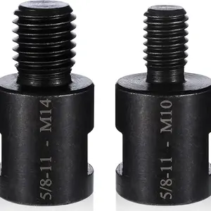 Angle Adapter, 2 count Angle AttachmentConverter 5/8"-11 Female to M10/M14 Male,Interface Connector Adapter for AnglePolisher Drill Bit Connecting Tool volt battery