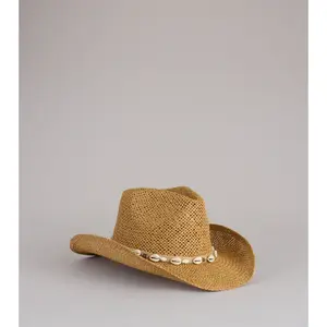 Seaside Rodeo Shell Cowboy Hat