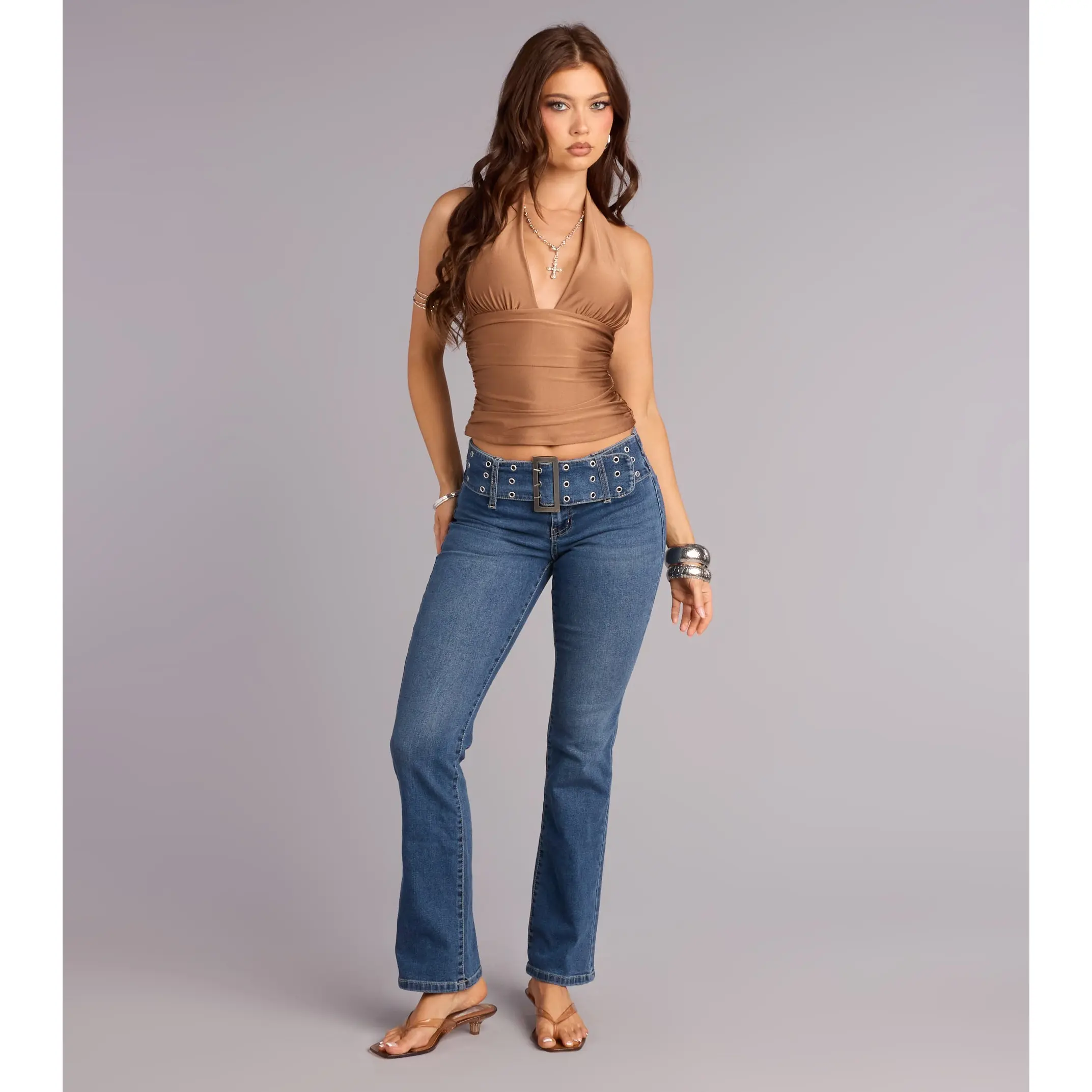 Off Duty Attitude Bootcut Denim Jeans