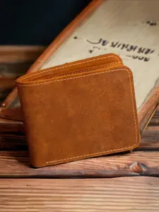 Genuine Leather Men's Wallet - Retro Slim Card Holder With RFID Card Slots Protection